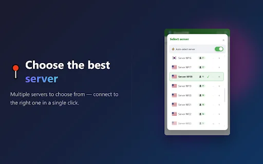 AnonVPN: Mabilis at Libreng VPN para sa Chrome – Protektahan ang Privacy - Screenshot 3