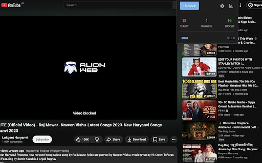 AlionWeb: Pinakamahusay na Content Blocker para sa Kaligtasan Online - Screenshot 5