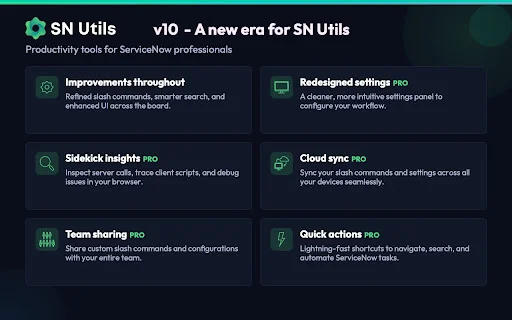 SN Utils para sa ServiceNow: Pabilisin ang Iyong Productivity - Screenshot 5