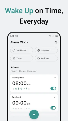 I-download ang Alarm Clock – Smart Alarm, Timer at Stopwatch - Screenshot 1