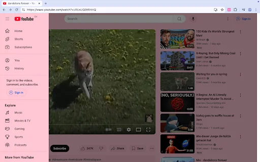 I-download ang Pastel Pink YouTube – Gawing Cute ang Iyong YouTube! - Screenshot 2
