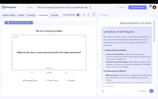 I-download ang Mindgrasp AI: Pinakamahusay na Study Tool para sa Pananaliksik - Screenshot 5