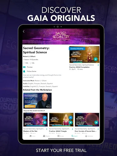 I-download ang Gaia: Streaming Consciousness – Yoga at Meditasyon - Screenshot 11
