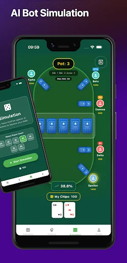 I-download ang Poker Trainer App – Offline Texas Hold’em Training - Screenshot 1