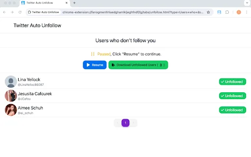 Twitter Auto Unfollow Tool – Awtomatikong Linisin ang Iyong X Profile - Screenshot 3