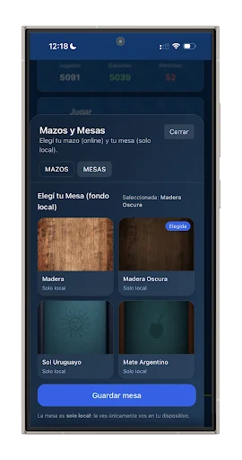I-download ang Truco Argentino y Uruguayo – Laro kasama ang Kaibigan - Screenshot 13