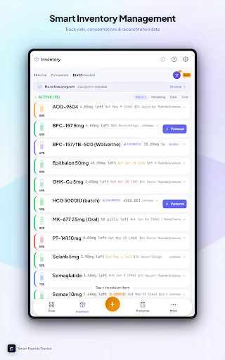 I-download ang Smart Peptide Tracker – Subaybayan ang Iyong Progress - Screenshot 11