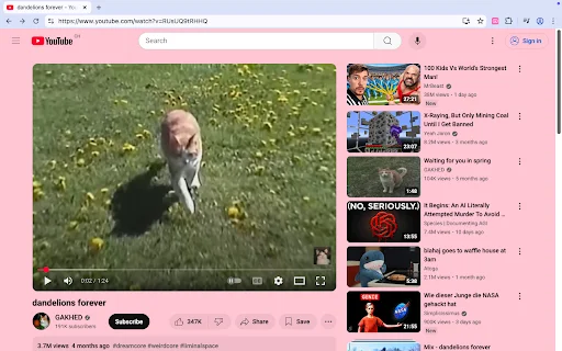 I-download ang Pastel Pink YouTube – Gawing Cute ang Iyong YouTube! - Screenshot 1
