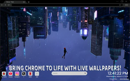I-download ang Neon City Spider-Man Live Wallpaper – Libreng Tema - Screenshot 2