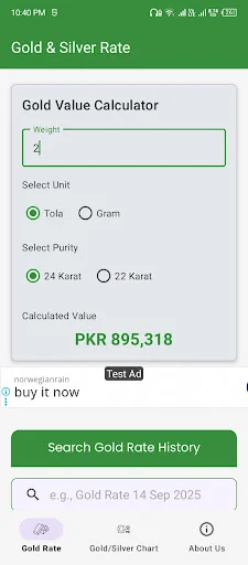 I-download ang Gold Rate Pakistan – Live Gold para sa Update sa Presyo - Screenshot 4