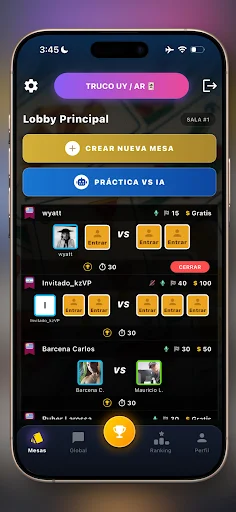 I-download ang Truco Argentino y Uruguayo – Laro kasama ang Kaibigan - Screenshot 1