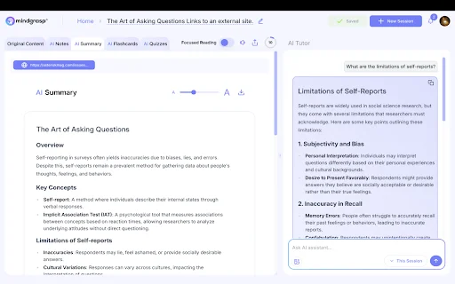 I-download ang Mindgrasp AI: Pinakamahusay na Study Tool para sa Pananaliksik - Screenshot 4