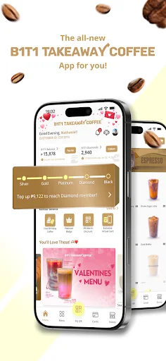 I-download ang B1T1 Takeaway Coffee – Makaipon ng Diamonds Ngayon - Screenshot 1