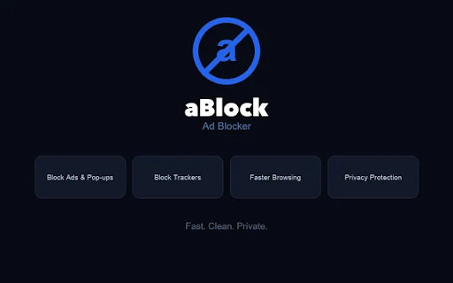 I-download ang aBlock: Pinakamabilis na Ad Blocker para sa Chrome - Screenshot 2