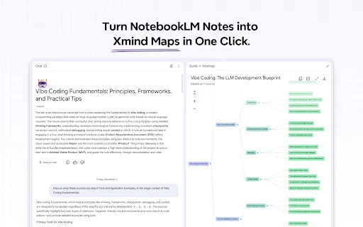 I-download ang NotebookLM MindMap Exporter – I-convert ang Notes sa Xmind - Screenshot 1