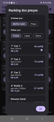 I-download ang Calculadora de Cerveja – Matalinong Pagpili ng Beer - Screenshot 4