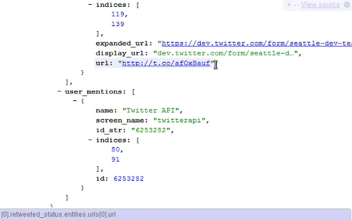 I-download ang JSONVue Chrome Extension – Mas Madaling JSON Viewer - Screenshot 1