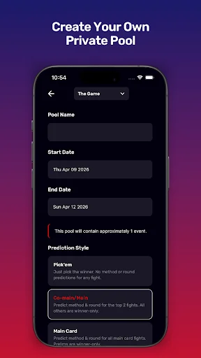 I-download ang MMA Fantasy App – Hulaan ang Laban at Manalo Ngayon - Screenshot 5