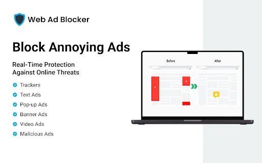 I-download ang Web Ad Blocker: Harangan ang Ads at Trackers - Screenshot 1