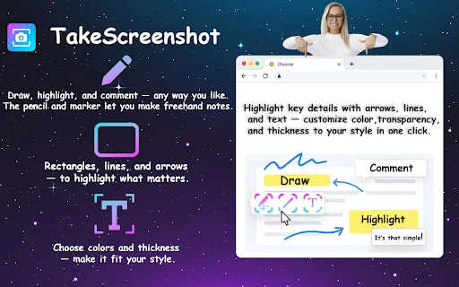 TakeScreenshot: Mabilis na Screenshot Tool para sa Chrome - Screenshot 2