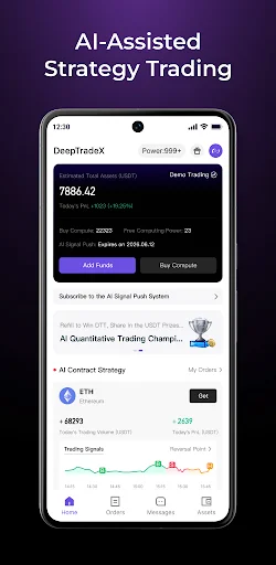 I-download ang DeepTradeX – AI at Web3 Crypto Trading App - Screenshot 1