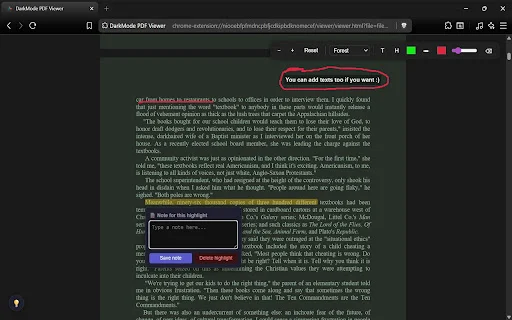 Eclipse PDF: Pinakamahusay na Dark Mode Reader para sa Chrome - Screenshot 2
