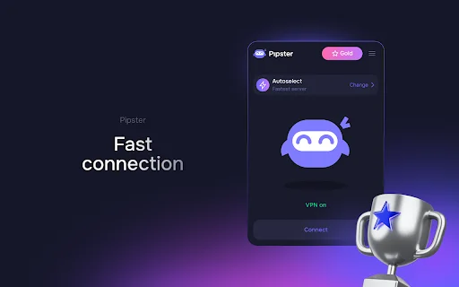 Pipster VPN: Mabilis at Ligtas na Proxy Extension para sa Chrome - Screenshot 2