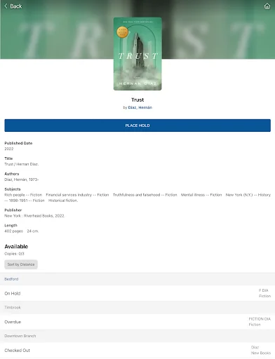 I-download ang Bedford Public Library System – Libreng Access sa Aklatan - Screenshot 16