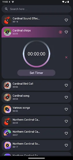 I-download ang Cardinal Bird Sounds – Mga Ringtone ng Ibon - Screenshot 4
