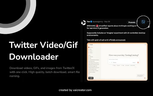 Twitter Video Downloader – I-save ang Media sa X nang Mabilis - Screenshot 1