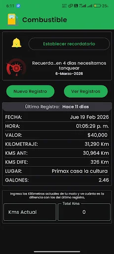 I-download ang Historial Moto Mantenimiento – Maintenance Tracker - Screenshot 7