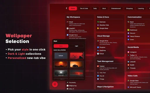 LumiList – Pinakamahusay na Bookmark Manager para sa Chrome - Screenshot 2