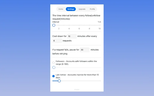 Twitter Auto Unfollow Tool – Awtomatikong Linisin ang Iyong X Profile - Screenshot 2