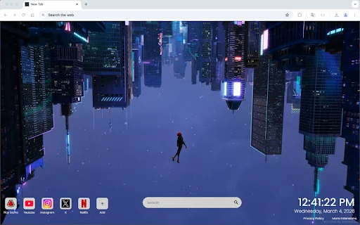 I-download ang Neon City Spider-Man Live Wallpaper – Libreng Tema - Screenshot 3