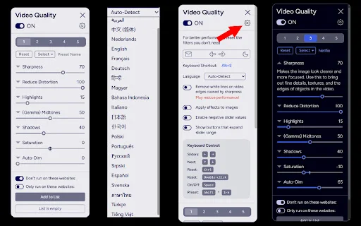 Video Quality Enhancer: Gawing 4K ang Video sa Chrome – I-download - Screenshot 5