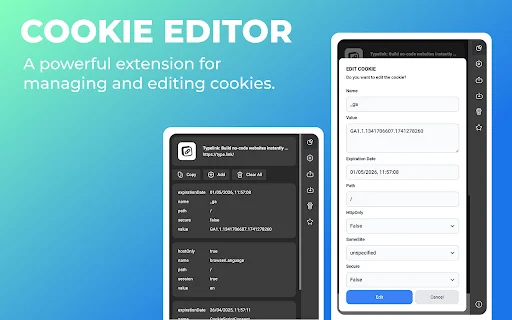 I-download ang Cookie Editor: Mabilis at Madaling Cookie Manager - Screenshot 3
