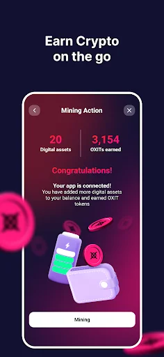 I-download ang OXygean App: Mag-mine ng Crypto nang Madali at Secure - Screenshot 3